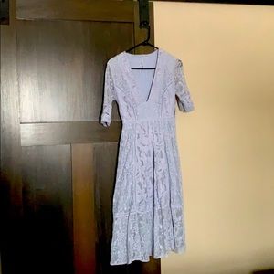 Free people blue lace dress